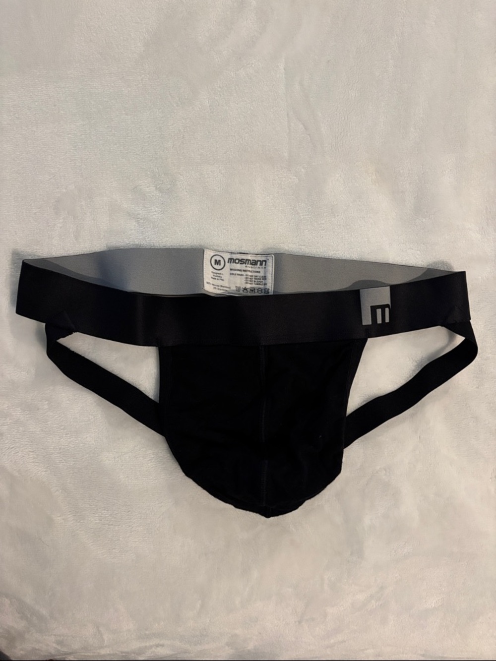 Mossmann Men's Black Jockstrap New Without Tags